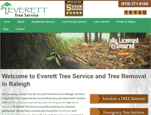 Tablet Screenshot of everetttreeservice.com